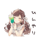 夏色♡ゆるふわガーリーな女の子（個別スタンプ：5）