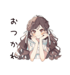 夏色♡ゆるふわガーリーな女の子（個別スタンプ：9）