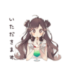 夏色♡ゆるふわガーリーな女の子（個別スタンプ：13）