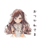 夏色♡ゆるふわガーリーな女の子（個別スタンプ：14）