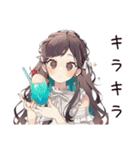 夏色♡ゆるふわガーリーな女の子（個別スタンプ：16）