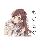 夏色♡ゆるふわガーリーな女の子（個別スタンプ：17）