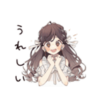 夏色♡ゆるふわガーリーな女の子（個別スタンプ：18）