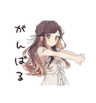 夏色♡ゆるふわガーリーな女の子（個別スタンプ：30）