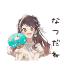 夏色♡ゆるふわガーリーな女の子（個別スタンプ：34）