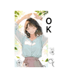 少女漫画風 しごできママさんの日常（個別スタンプ：1）