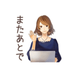 オトナ女子★リモート会議あるある（個別スタンプ：9）