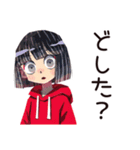 課題ギリギリ★ダウナー女子（個別スタンプ：11）