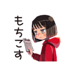課題ギリギリ★ダウナー女子（個別スタンプ：19）