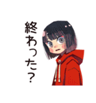 課題ギリギリ★ダウナー女子（個別スタンプ：20）
