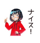 課題ギリギリ★ダウナー女子（個別スタンプ：21）
