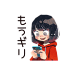 課題ギリギリ★ダウナー女子（個別スタンプ：27）