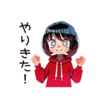 課題ギリギリ★ダウナー女子（個別スタンプ：30）