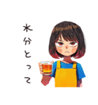 ママの夏★親子でほんわか（個別スタンプ：4）