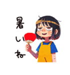 ママの夏★親子でほんわか（個別スタンプ：5）