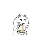 うどんを食べる猫（個別スタンプ：5）