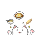 うどんを食べる猫（個別スタンプ：9）