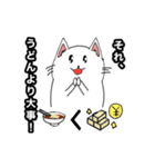 うどんを食べる猫（個別スタンプ：12）