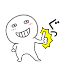【感情を伝える】丸くて白いヤツ61（個別スタンプ：21）