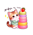 夏に毎日使える パーカーねこ 日常 ハート（個別スタンプ：27）
