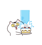 【韓国語】動く！ねこちゃんだもの（個別スタンプ：18）