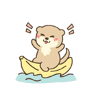 夏のわがままカワウソちゃん5（個別スタンプ：17）