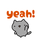 連絡！ねこたんず(英語)（個別スタンプ：1）