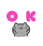 連絡！ねこたんず(英語)（個別スタンプ：3）