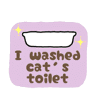 連絡！ねこたんず(英語)（個別スタンプ：22）