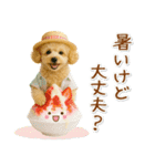 癒しプードルの「夏」の毎日（個別スタンプ：19）