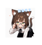 ミニ猫娘日常スタンプ第1弾！（個別スタンプ：5）