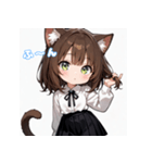 ミニ猫娘日常スタンプ第1弾！（個別スタンプ：6）