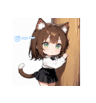 ミニ猫娘日常スタンプ第1弾！（個別スタンプ：10）
