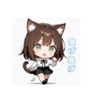 ミニ猫娘日常スタンプ第1弾！（個別スタンプ：15）