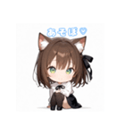 ミニ猫娘日常スタンプ第1弾！（個別スタンプ：19）