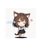 ミニ猫娘日常スタンプ第1弾！（個別スタンプ：22）