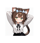 ミニ猫娘日常スタンプ第1弾！（個別スタンプ：23）