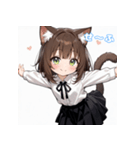 ミニ猫娘日常スタンプ第1弾！（個別スタンプ：24）