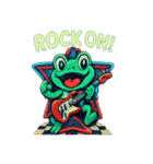 ロックンロールジャンピー（個別スタンプ：36）