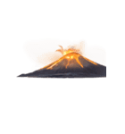 【スタンプアレンジ用】火山（個別スタンプ：3）