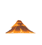 【スタンプアレンジ用】火山（個別スタンプ：4）
