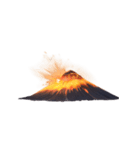 【スタンプアレンジ用】火山（個別スタンプ：5）