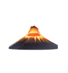 【スタンプアレンジ用】火山（個別スタンプ：10）