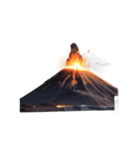【スタンプアレンジ用】火山（個別スタンプ：12）