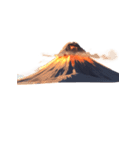 【スタンプアレンジ用】火山（個別スタンプ：14）