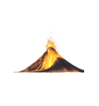 【スタンプアレンジ用】火山（個別スタンプ：19）