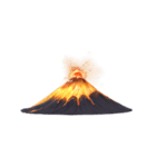 【スタンプアレンジ用】火山（個別スタンプ：20）