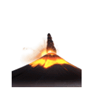 【スタンプアレンジ用】火山（個別スタンプ：23）