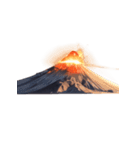 【スタンプアレンジ用】火山（個別スタンプ：25）