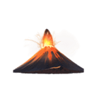 【スタンプアレンジ用】火山（個別スタンプ：31）